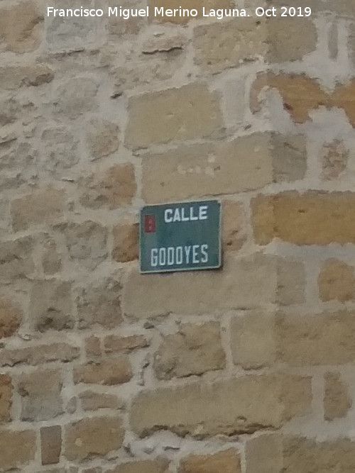 Calle Godoyes - Calle Godoyes. Placa