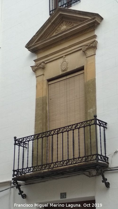 Casa de la Calle San Pablo n 25 - Casa de la Calle San Pablo n 25. Balcn monumental