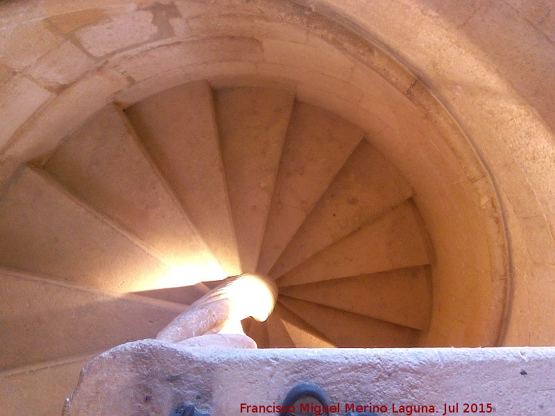 La Mota. Iglesia Mayor Abacial. Escalera del Coro - La Mota. Iglesia Mayor Abacial. Escalera del Coro. 