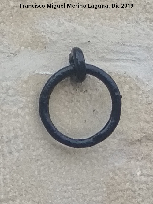 Casa de la Calle Currucote n 4 - Casa de la Calle Currucote n 4. Argolla para bestias