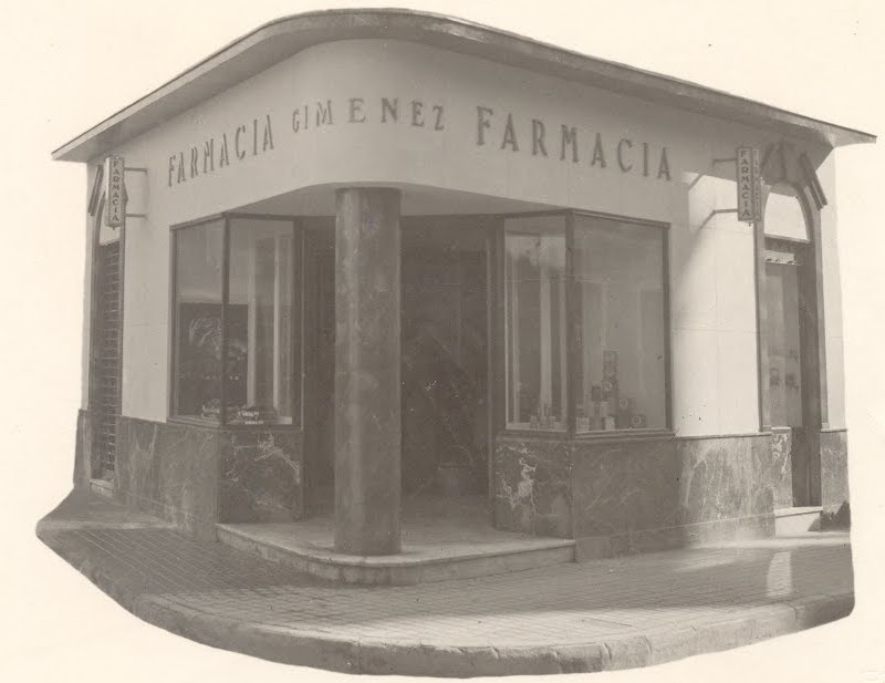 Farmacia Jimnez - Farmacia Jimnez. Foto antigua