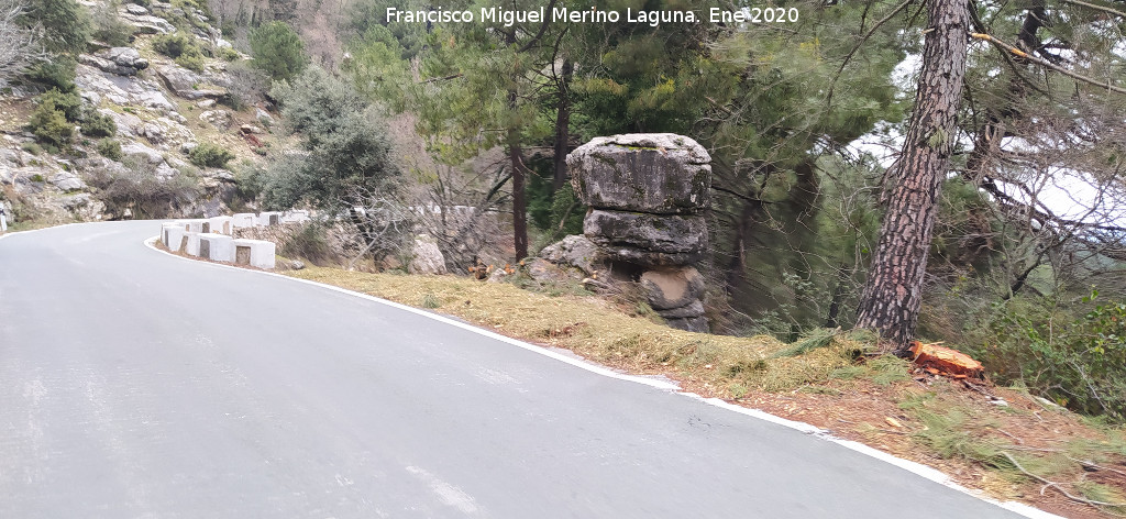 Hito de la Cuesta de Juan Domingo - Hito de la Cuesta de Juan Domingo. Situaci�n
