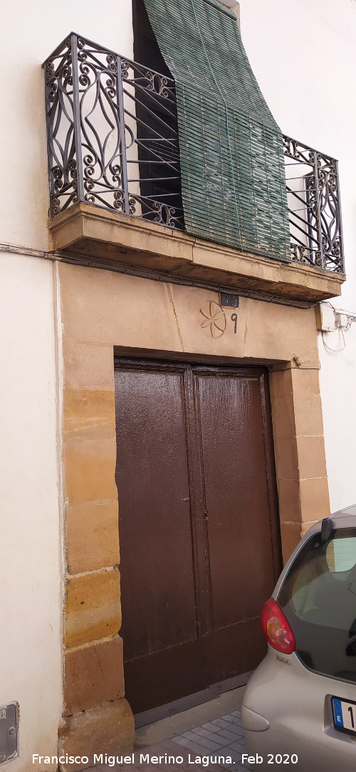 Casa de la Calle Crist�bal Col�n n� 9 - Casa de la Calle Crist�bal Col�n n� 9. Portada y balc�n