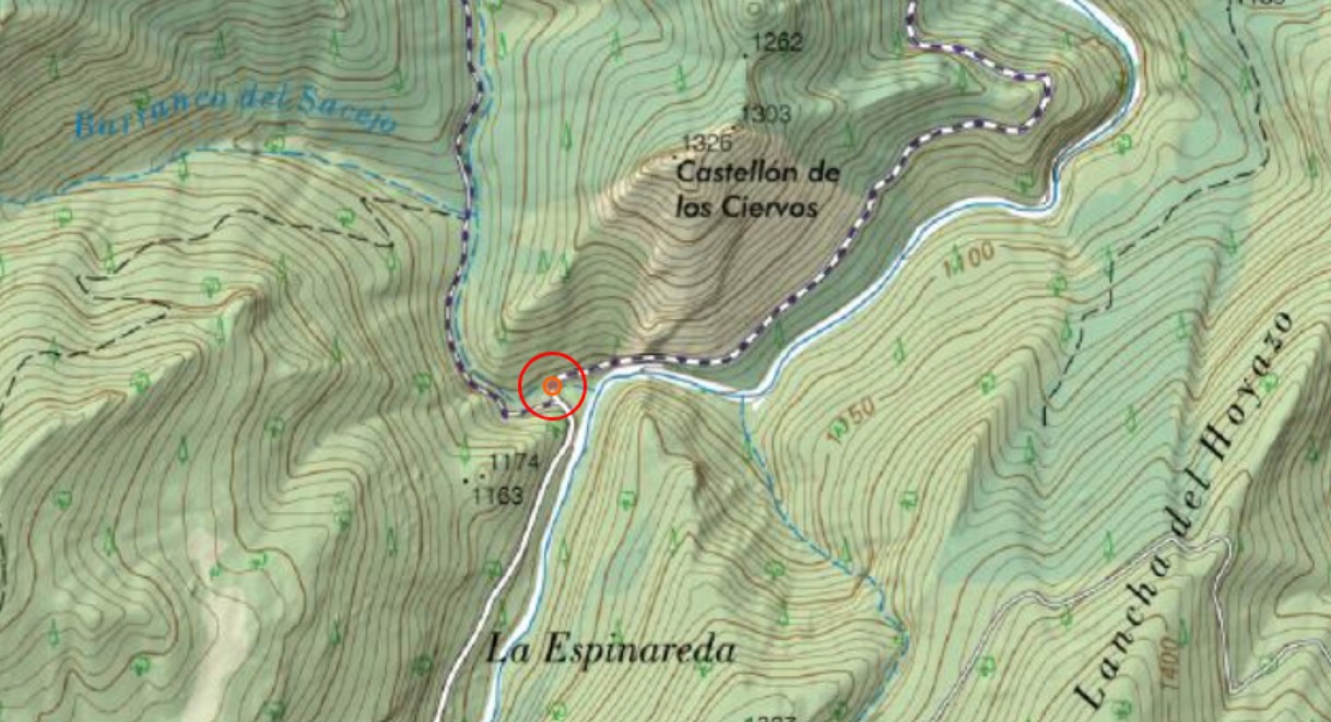 Puente del Arroyo de los Ciervos - Puente del Arroyo de los Ciervos. Mapa