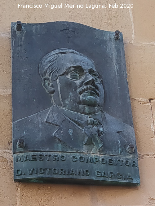 Placa de Vitoriano Garc�a - Placa de Vitoriano Garc�a. 