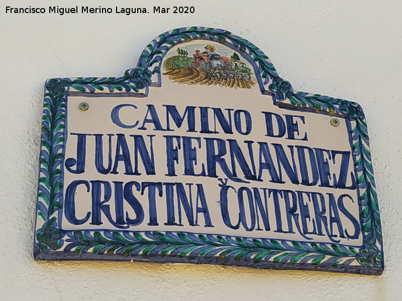 Cortijo Ca�adas - Cortijo Ca�adas. Placa