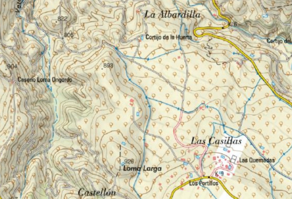 Cortijo de la Albardilla - Cortijo de la Albardilla. Mapa