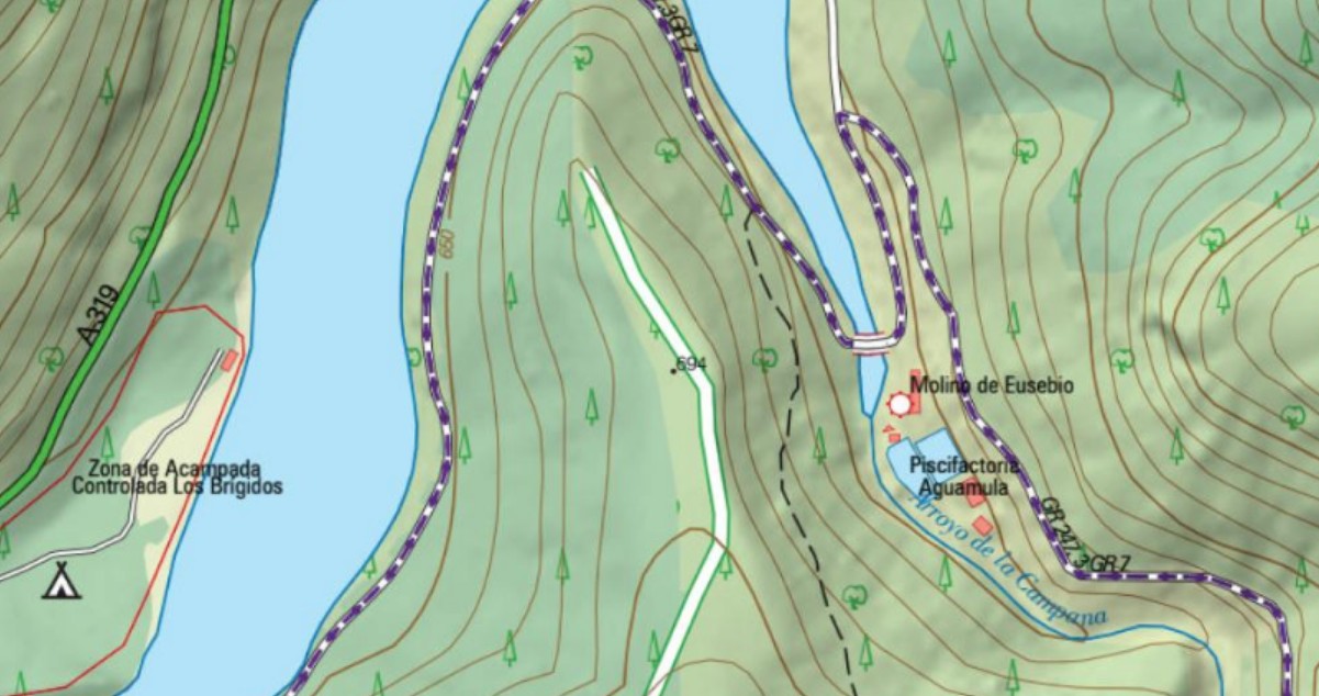 Molino de Eusebio - Molino de Eusebio. Mapa