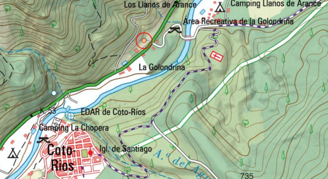 Fuente de la Carretera del Tranco - Fuente de la Carretera del Tranco. Mapa