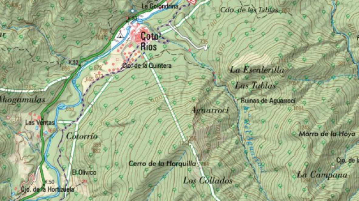 Cerro de la Horquilla - Cerro de la Horquilla. Mapa