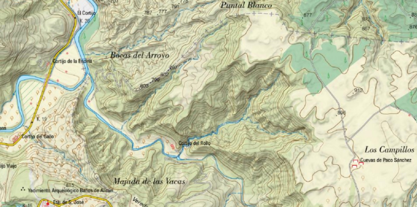 Cortijo del Rollo - Cortijo del Rollo. Mapa