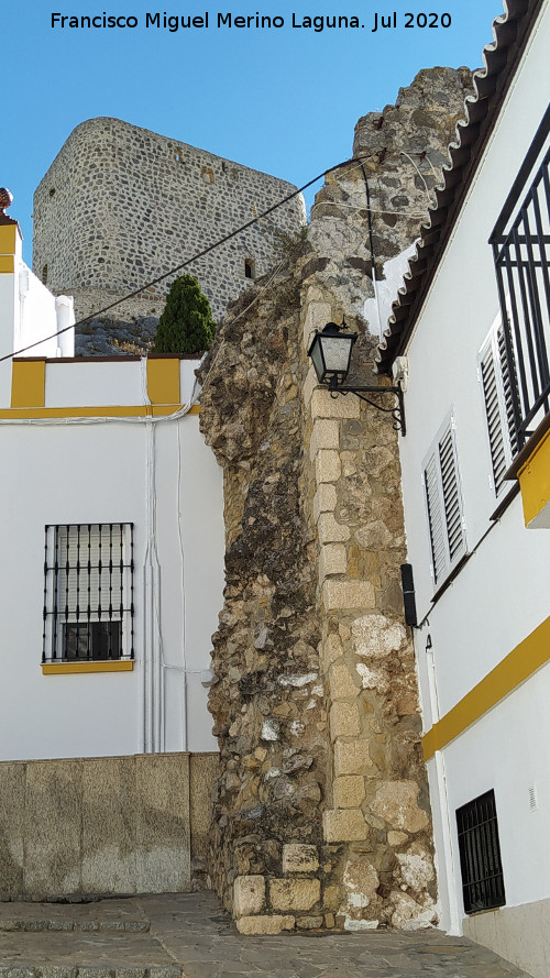 Torre�n de la Calle Calzada - Torre�n de la Calle Calzada. Al fondo el Castillo