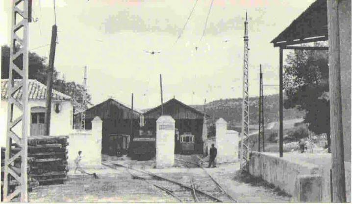 Estacin de Tranvas de Canena - Estacin de Tranvas de Canena. Foto antigua