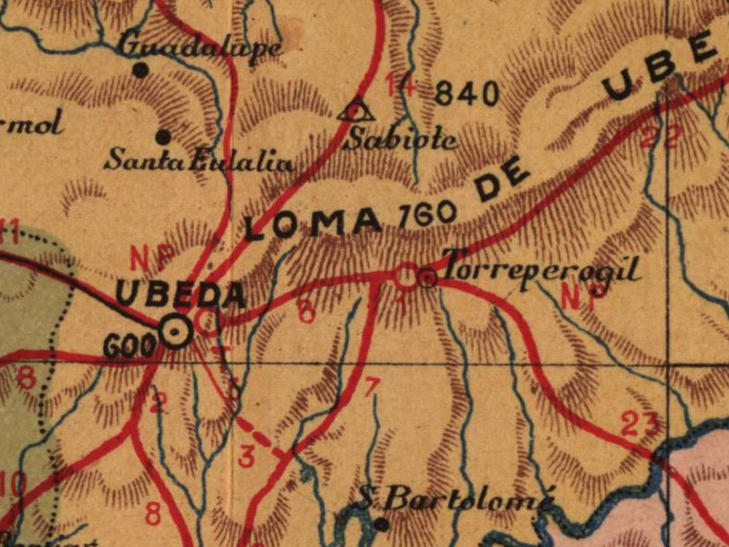 Aldea Santa Eulalia - Aldea Santa Eulalia. Mapa 1901