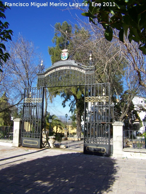 Parque General Morales - Parque General Morales. Entrada principal