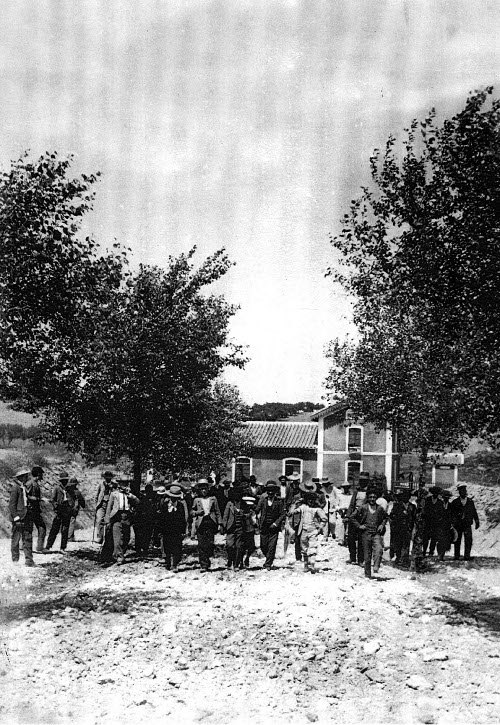 Estacin de Torredelcampo - Estacin de Torredelcampo. Foto antigua. Inaguracin a finales del XIX