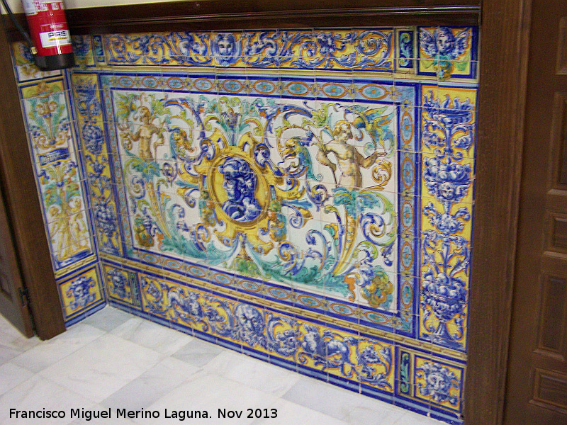 Casa de los Morales - Casa de los Morales. Azulejos de Triana del interior