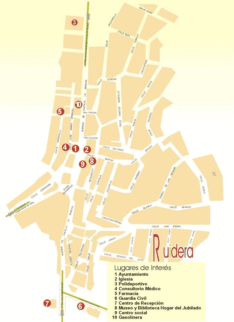 Ruidera - Ruidera. Plano