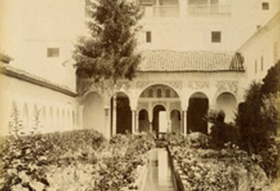 Generalife. Patio de la Acequia - Generalife. Patio de la Acequia. Foto antigua