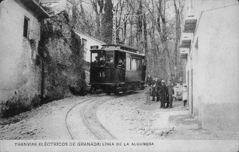 Tranva - Tranva. 1900. Tranva de la Alhambra