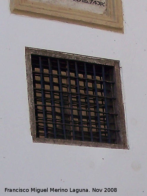 Crcel - Crcel. Ventana con doble reja