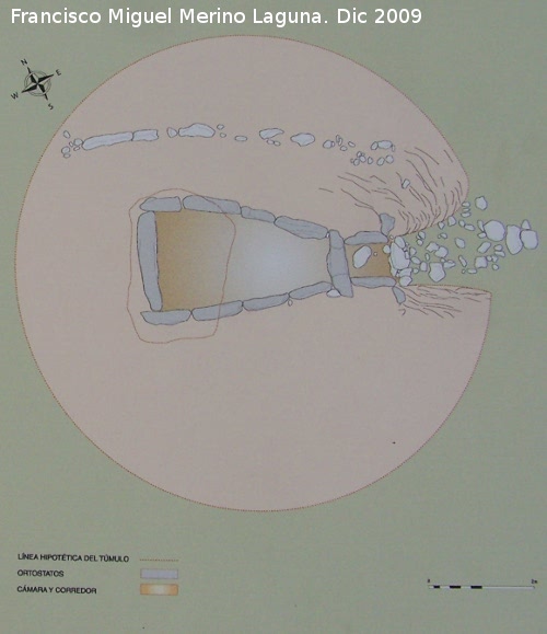 Dolmen 65 La Corbetera - Dolmen 65 La Corbetera. Plano