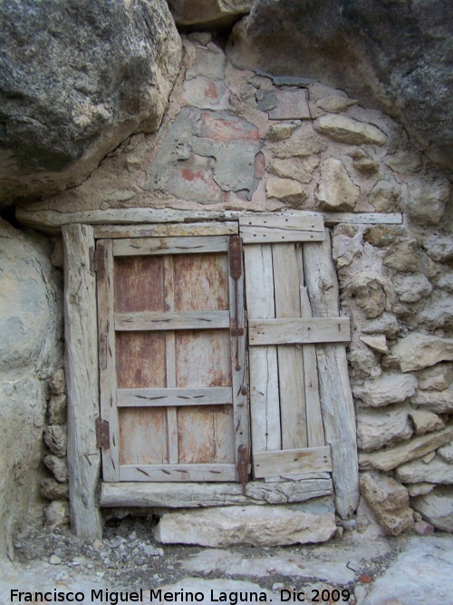 Casas Cueva Altas de los Baos - Casas Cueva Altas de los Baos. Ventana