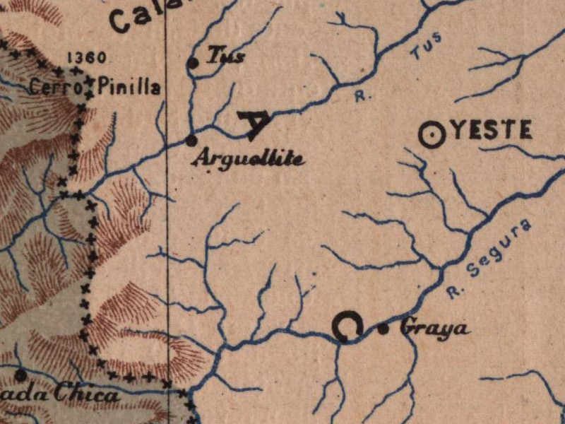 Historia de Yeste - Historia de Yeste. Mapa 1901