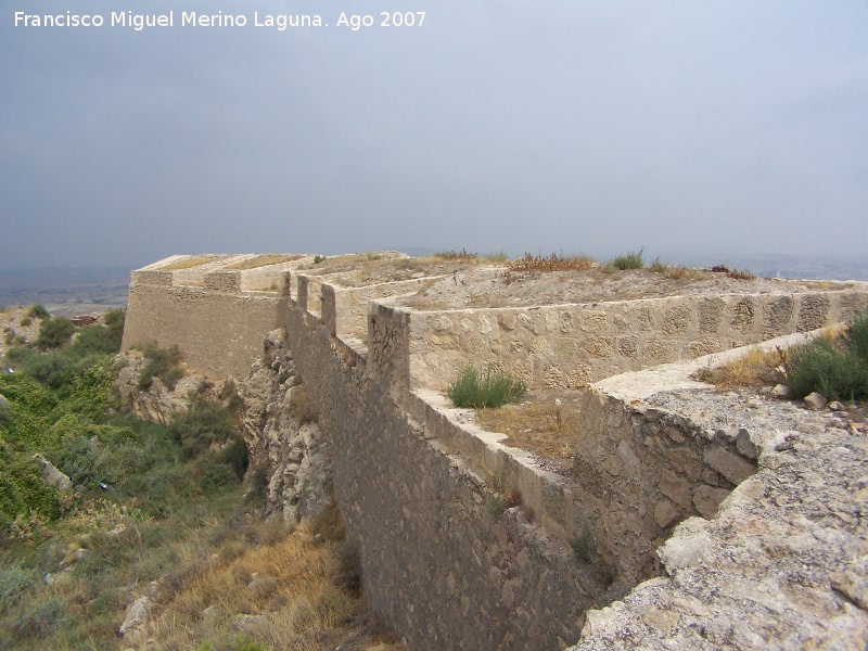 Castillo de Lorca. Batera de Artillera - Castillo de Lorca. Batera de Artillera. 