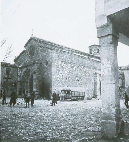 Iglesia de San Felipe - Iglesia de San Felipe. Foto antigua. Guerra Civil