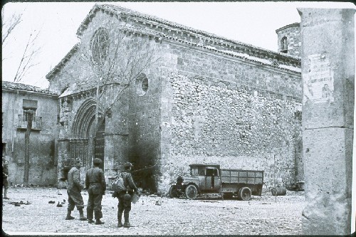 Iglesia de San Felipe - Iglesia de San Felipe. Foto antigua. Guerra Civil