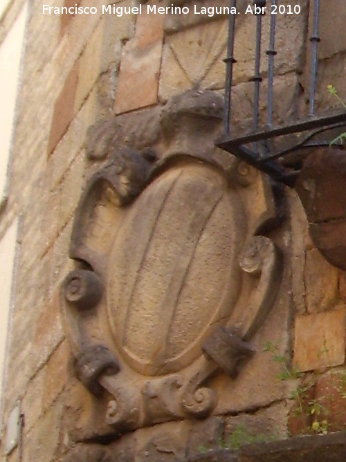 Palacio de los Coello de Portugal - Palacio de los Coello de Portugal. Escudo izquierdo