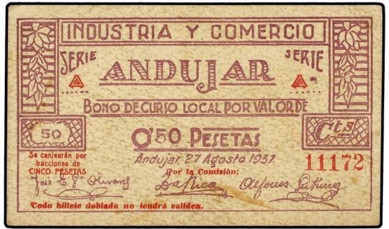 Historia de Andjar - Historia de Andjar. Billete de Andjar