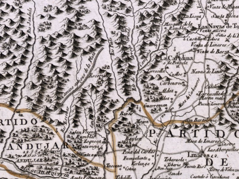 Los Escoriales - Los Escoriales. Mapa 1787