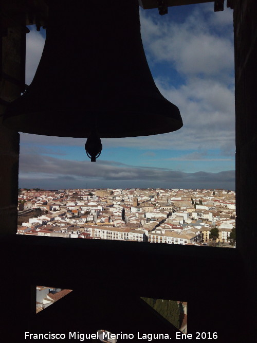 Catedral de Baeza. Torre - Catedral de Baeza. Torre. Baeza desde el campanario