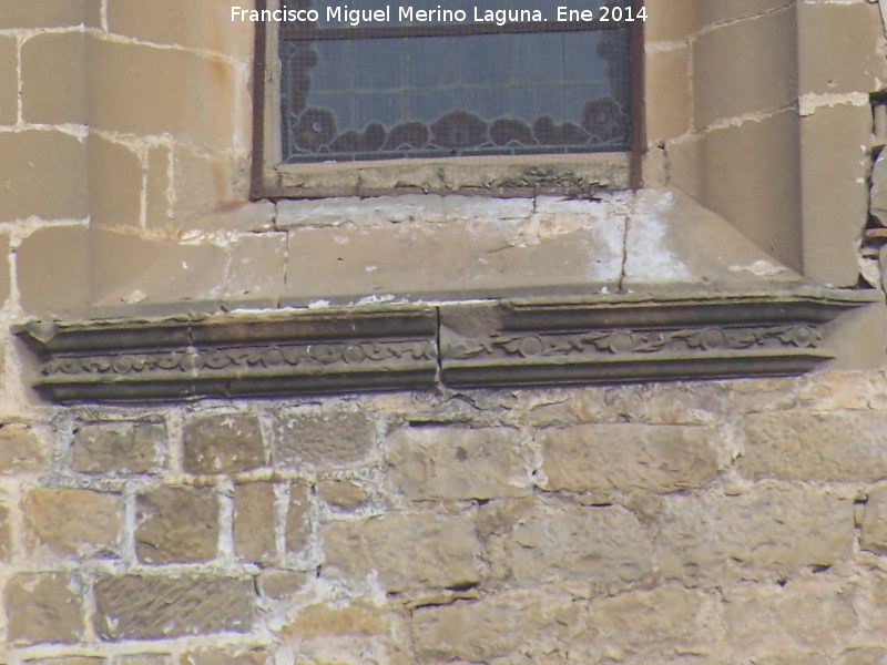 Catedral de Baeza. Fachada Sur - Catedral de Baeza. Fachada Sur. Detalle del alfizar de la ventana