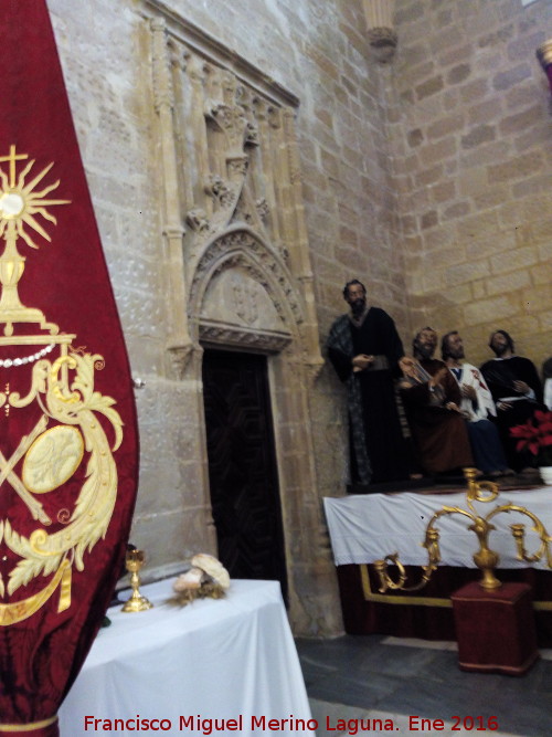 Catedral de Baeza. Capilla de los Viedma - Catedral de Baeza. Capilla de los Viedma. Portada de su Sacrista