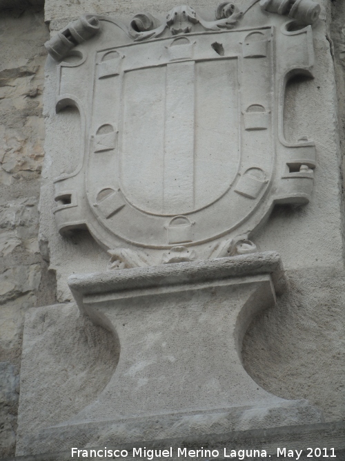 Palacio de los Viedma y Coello de Portugal - Palacio de los Viedma y Coello de Portugal. Escudo derecho de los Viedma