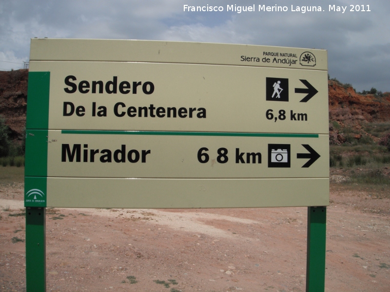 Sendero de la Centenera - Sendero de la Centenera. Cartel