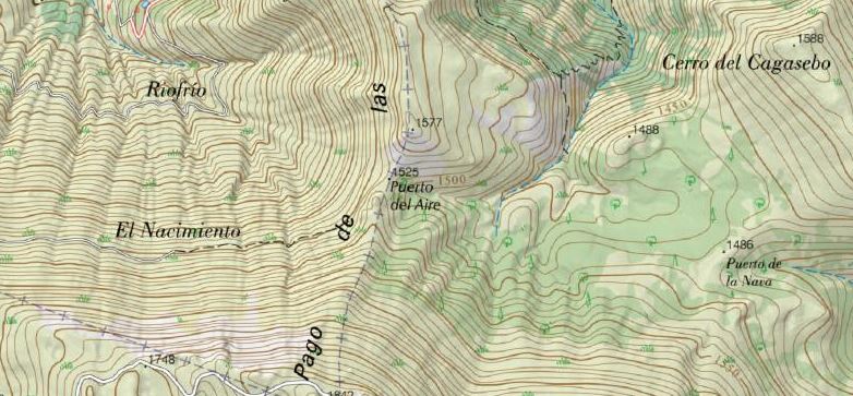 Puerto del Aire - Puerto del Aire. Mapa