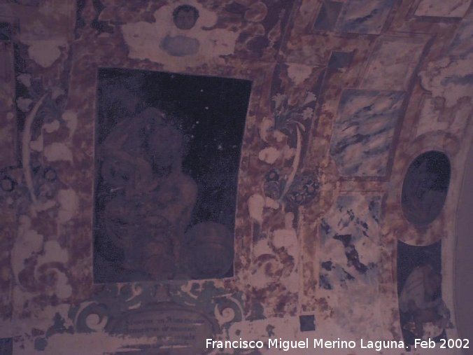 Ermita del Cristo del Llano - Ermita del Cristo del Llano. Frescos de debajo del coro