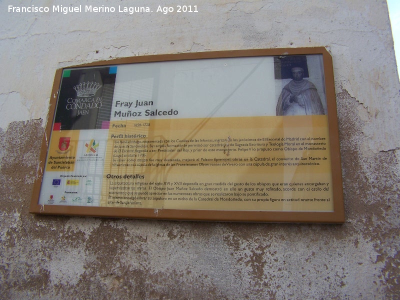 Casa de Fray Juan Muoz Salcedo - Casa de Fray Juan Muoz Salcedo. Placa