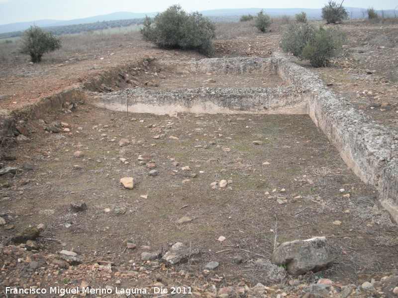 Cstulo. Castellum aquae principal - Cstulo. Castellum aquae principal. Parte superior de la cisterna principal