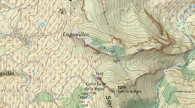 Cerro Lagunillas - Cerro Lagunillas. Mapa