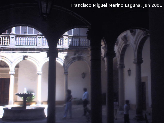 Castillo de Canena - Castillo de Canena. Patio con su fuente