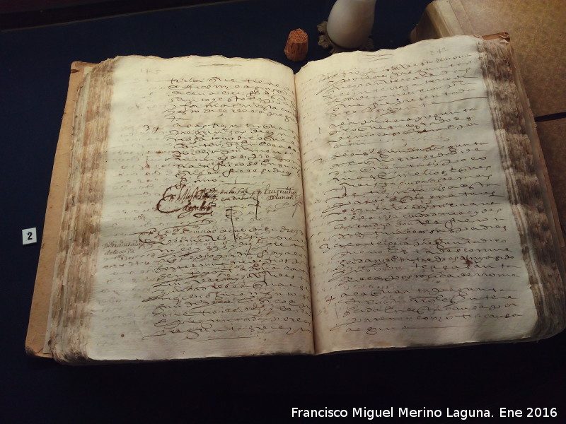 San Juan de la Cruz - San Juan de la Cruz. Manuscrito del proceso de canonizacin. beda 1647-1618. Museo de San Juan de la Cruz - beda