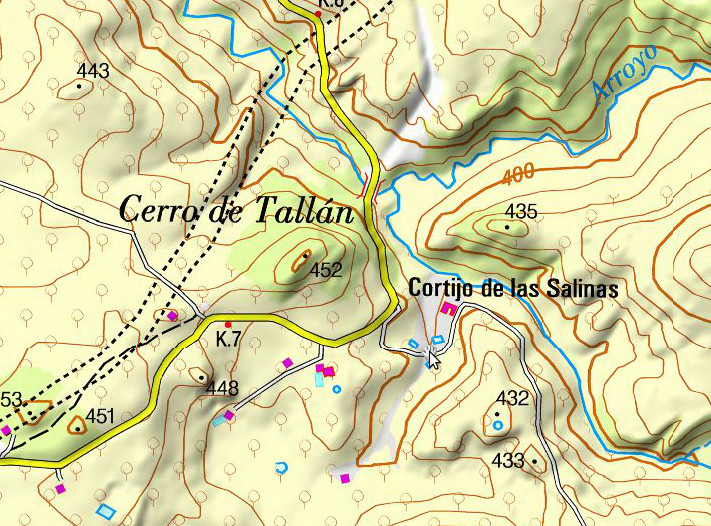 Salinas del Berlino - Salinas del Berlino. Mapa