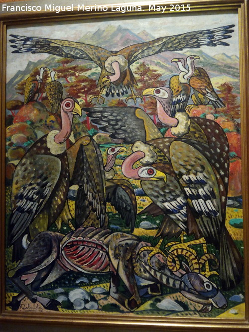 Rafael Zabaleta Fuentes - Rafael Zabaleta Fuentes. Buitres. 1955. Museo Provincial de Jan