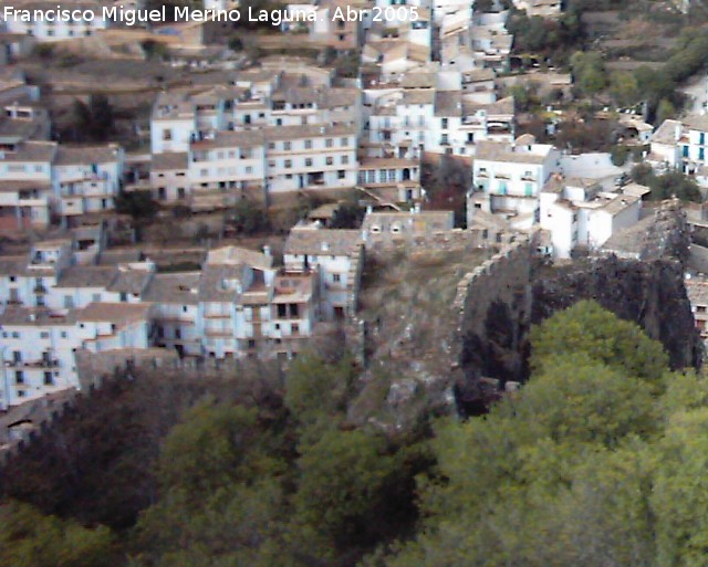 Castillo de la Yedra - Castillo de la Yedra. Murallas almenadas del recinto medio