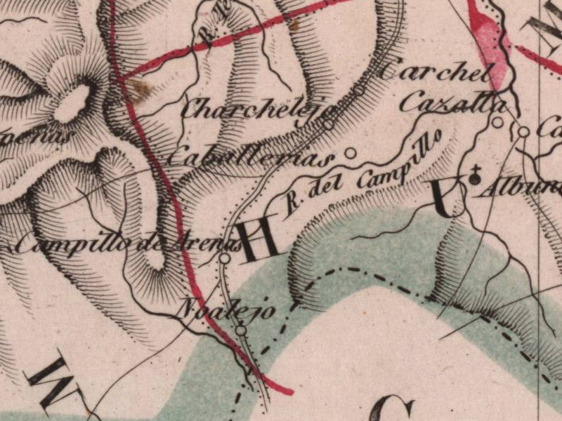 Historia de Crcheles - Historia de Crcheles. Mapa 1847